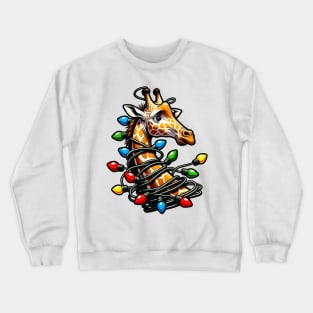 Christmas Giraffe Crewneck Sweatshirt